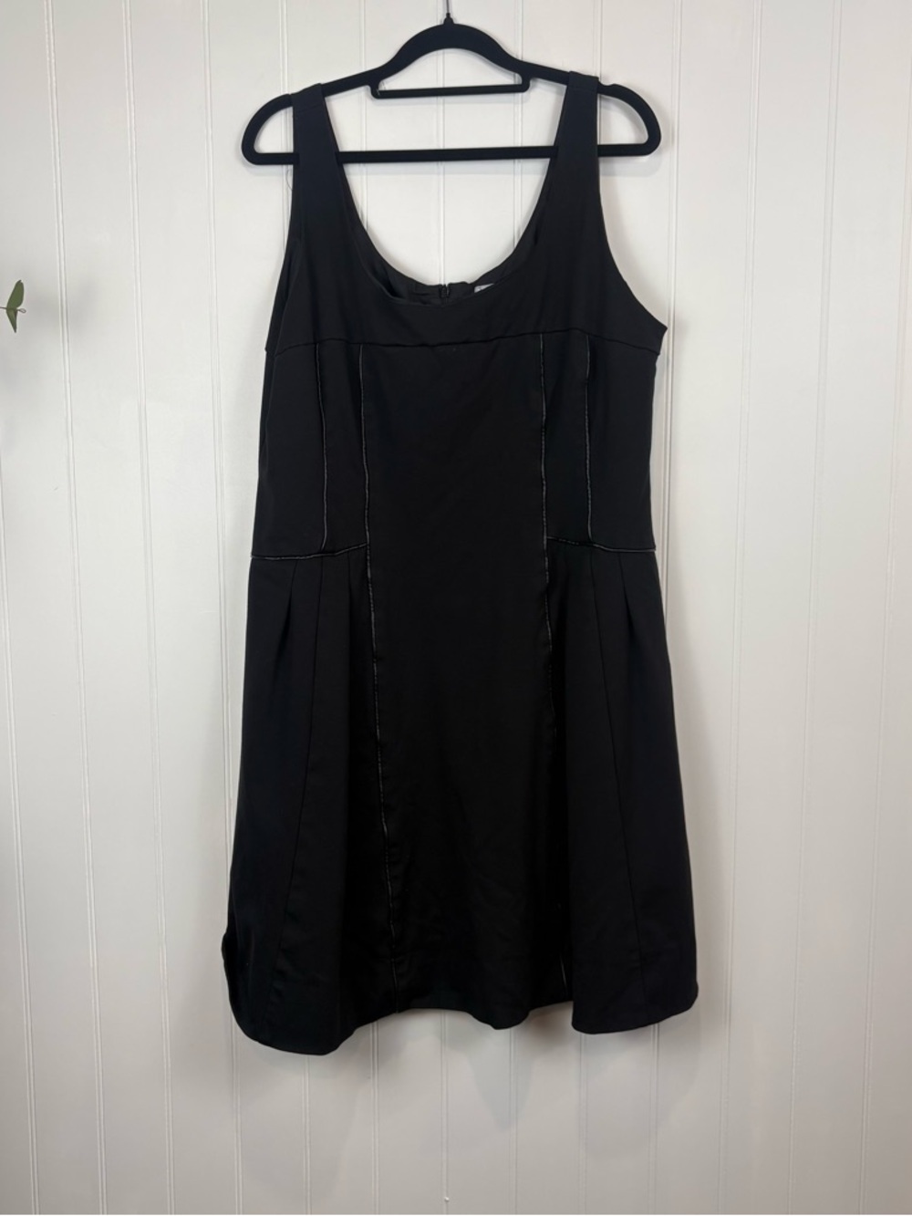 Tristan‎ Black Sleeveless Dress Minimalist Classic Chic XL